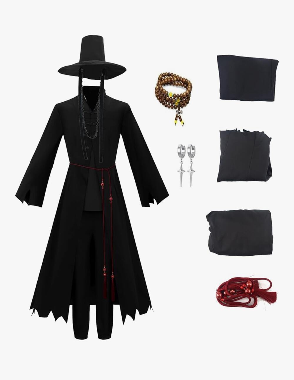 Mens Anime Costume Adult Halloween Saja Boy Cosplay XL